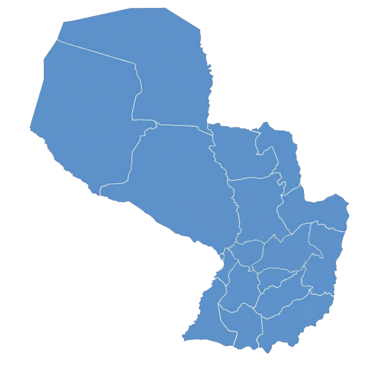 Mapa Oficial de la República del Paraguay - Cobertura CitiPostal